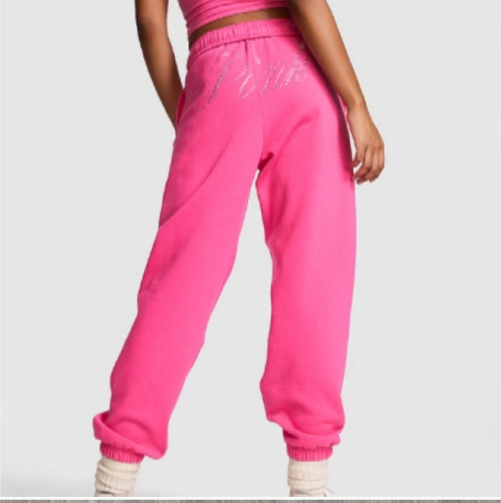 CARMINE ROSE BLING NWT JOGGERS(LIMITED EDITION)